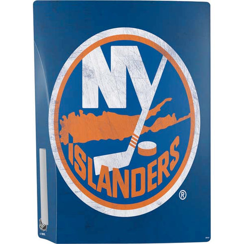 NHL New York Islanders Distressed PS5 Console Skin