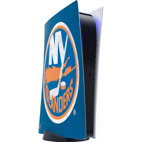 NHL New York Islanders Distressed PS5 Digital Edition Console Skin