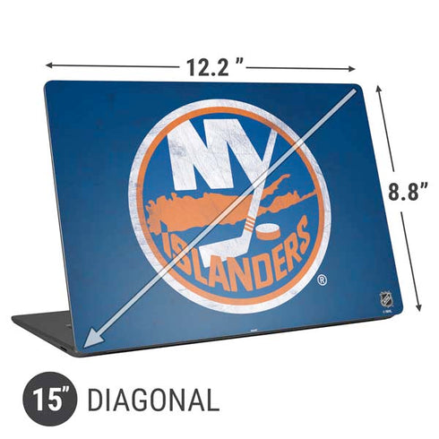 NHL New York Islanders Distressed Universal Laptop 15in (12.2 x 8.8in) Skin