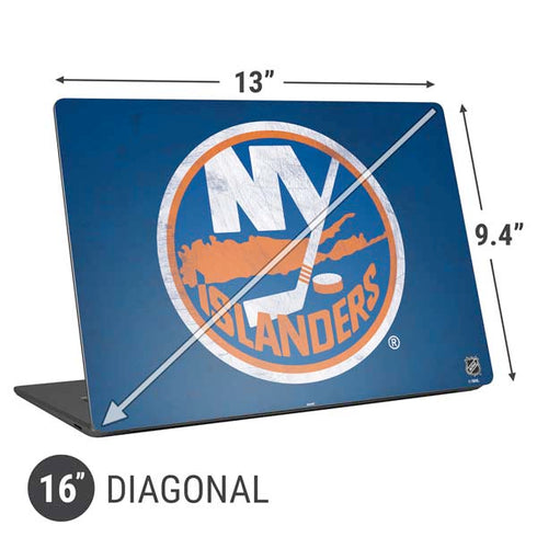 NHL New York Islanders Distressed Universal Laptop 16in (13 x 9.4in) Skin