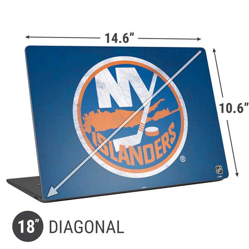 NHL New York Islanders Distressed Universal Laptop 18in (14.6 x 10.6in) Skin