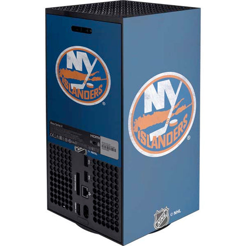 NHL New York Islanders Distressed Xbox Series X Console Skin