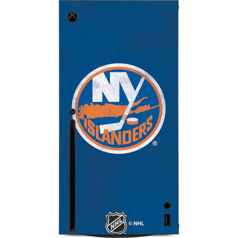 NHL New York Islanders Distressed Xbox Series X Console Skin