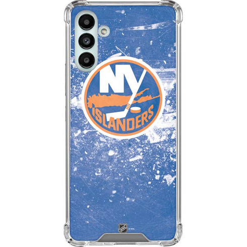 NHL New York Islanders Frozen Galaxy A13 5G Clear Case