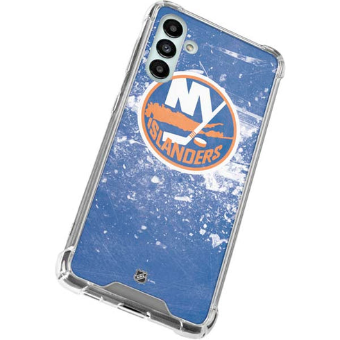 NHL New York Islanders Frozen Galaxy A13 5G Clear Case