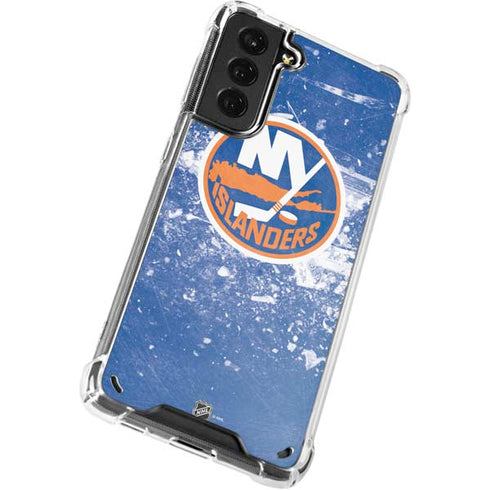 NHL New York Islanders Frozen Galaxy S21 Plus 5G Clear Case