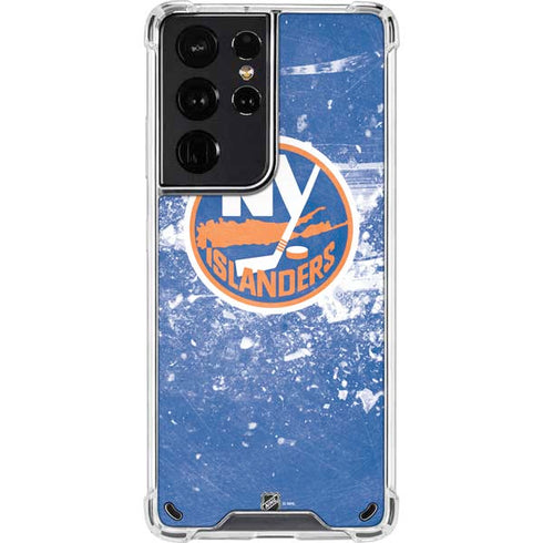 NHL New York Islanders Frozen Galaxy S21 Ultra 5G Clear Case