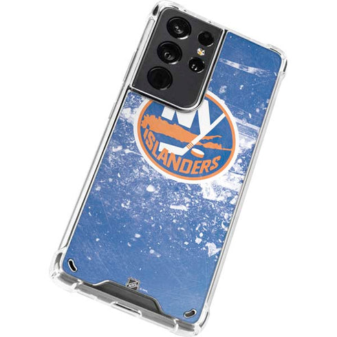 NHL New York Islanders Frozen Galaxy S21 Ultra 5G Clear Case