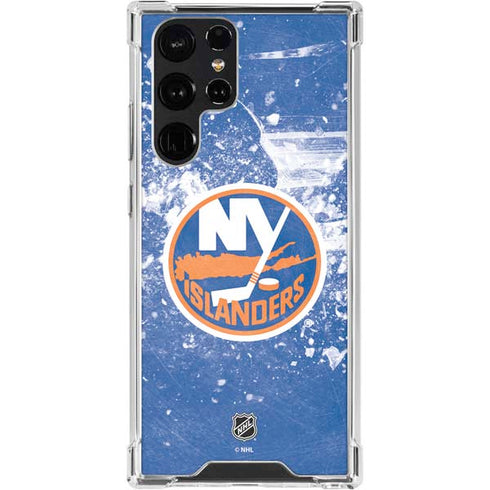 NHL New York Islanders Frozen Galaxy S24 Ultra Clear Case