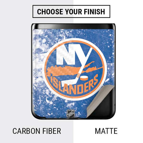 NHL New York Islanders Frozen Galaxy Z Flip Skin