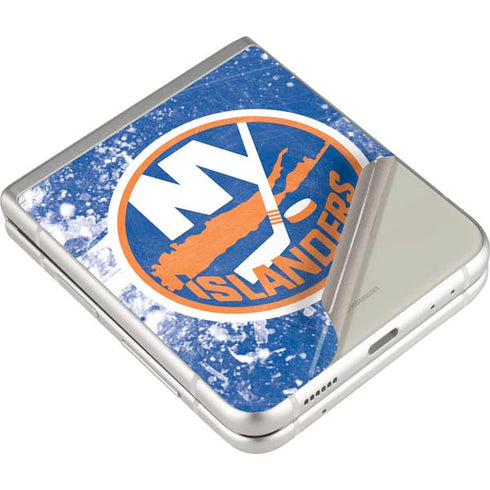 NHL New York Islanders Frozen Galaxy Z Flip3 5G Skin
