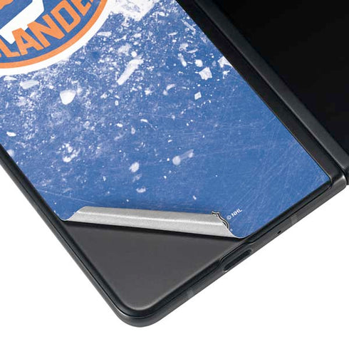 NHL New York Islanders Frozen Galaxy Z Fold4 5G Skin