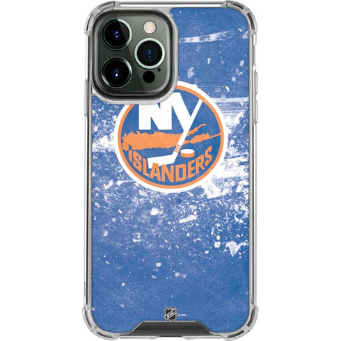 NHL New York Islanders Frozen iPhone 13 Pro Max Clear Case