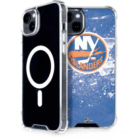 NHL New York Islanders Frozen iPhone 15 Plus MagSafe Case
