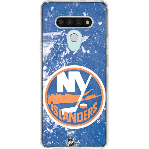 NHL New York Islanders Frozen LG Stylo 6 Clear Case