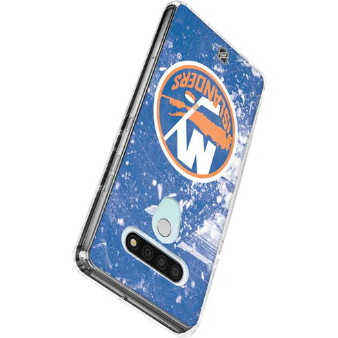 NHL New York Islanders Frozen LG Stylo 6 Clear Case