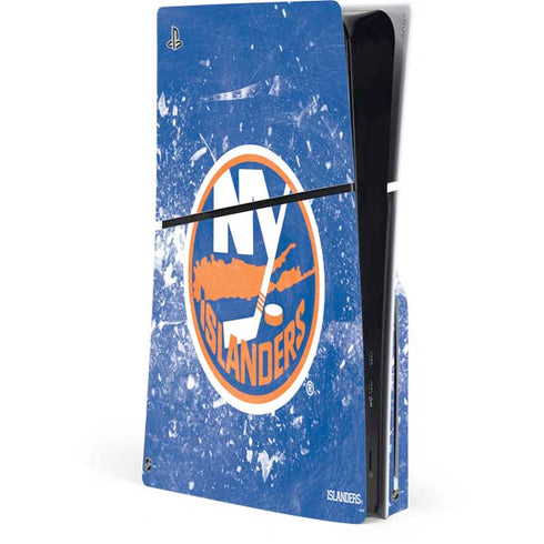 NHL New York Islanders Frozen PS5 Slim Disk Console Skin