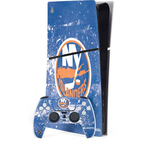 NHL New York Islanders Frozen PS5 Slim Digital Edition Bundle Skin