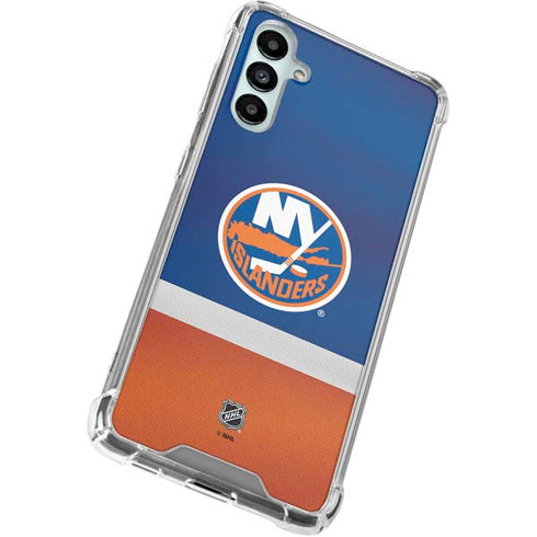 NHL New York Islanders Jersey Galaxy A15 5G Clear Case