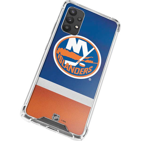 NHL New York Islanders Jersey Galaxy A32 5G Clear Case