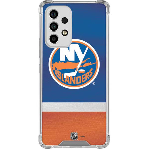 NHL New York Islanders Jersey Galaxy A53 5G Clear Case