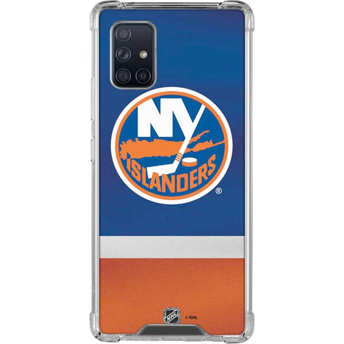 NHL New York Islanders Jersey Galaxy A71 5G Clear Case