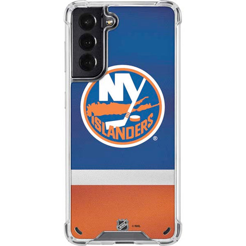 NHL New York Islanders Jersey Galaxy S21 5G Clear Case