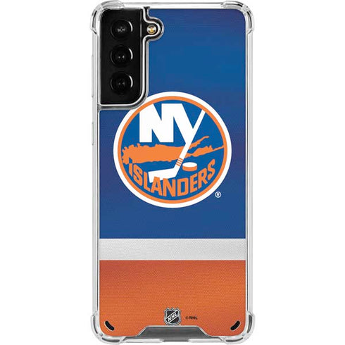 NHL New York Islanders Jersey Galaxy S21 Plus 5G Clear Case