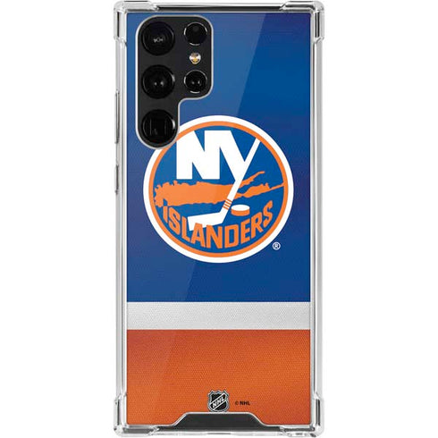 NHL New York Islanders Jersey Galaxy S22 Ultra Clear Case