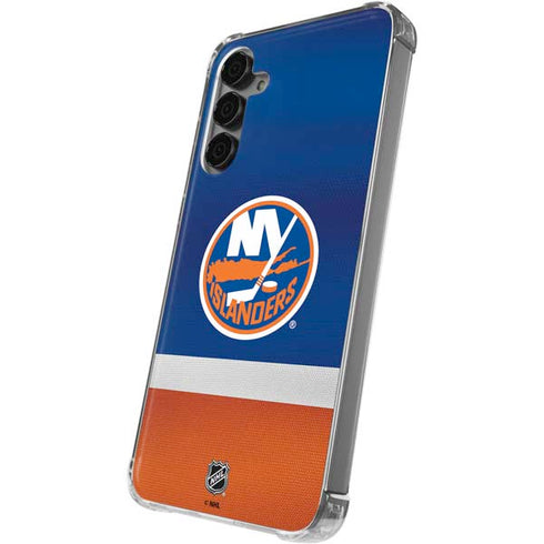 NHL New York Islanders Jersey Galaxy S24 Plus Clear Case
