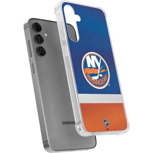 NHL New York Islanders Jersey Galaxy S24 Plus Clear Case