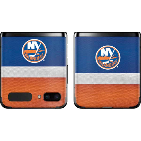 NHL New York Islanders Jersey Galaxy Z Flip Skin