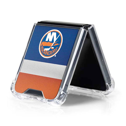 NHL New York Islanders Jersey Galaxy Z Flip5 5G Clear Case