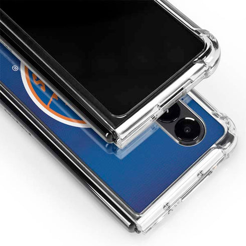 NHL New York Islanders Jersey Galaxy Z Fold4 5G Clear Case