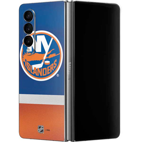 NHL New York Islanders Jersey Galaxy Z Fold4 5G Skin