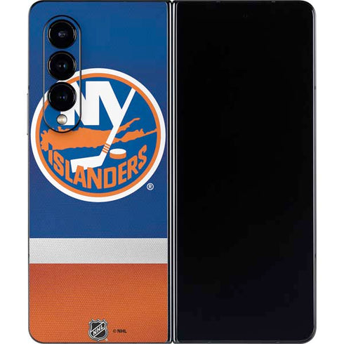 NHL New York Islanders Jersey Galaxy Z Fold4 5G Skin