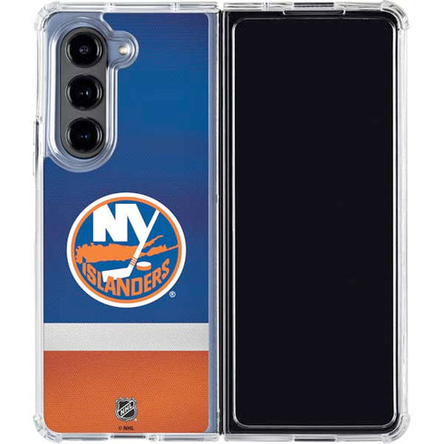 NHL New York Islanders Jersey Galaxy Z Fold5 5G Clear Case