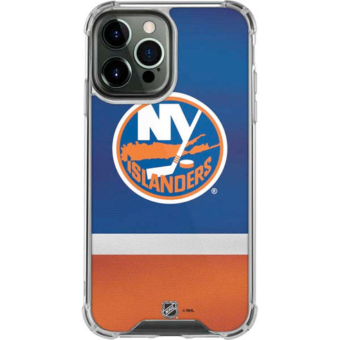 NHL New York Islanders Jersey iPhone 14 Pro Max Clear Case