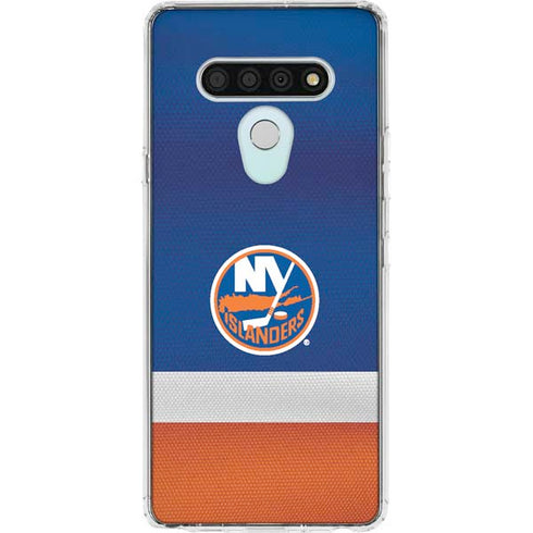 NHL New York Islanders Jersey LG Stylo 6 Clear Case