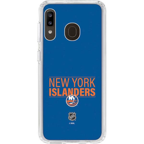 NHL New York Islanders Lineup Galaxy A20 Clear Case