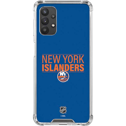 NHL New York Islanders Lineup Galaxy A32 5G Clear Case