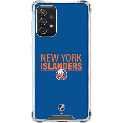 NHL New York Islanders Lineup Galaxy A72 5G Clear Case