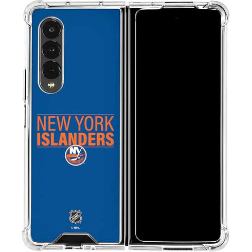 NHL New York Islanders Lineup Galaxy Z Fold4 5G Clear Case
