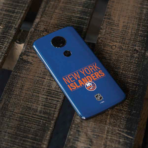 NHL New York Islanders Lineup Moto E5 Plus Skin