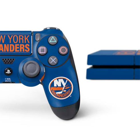 NHL New York Islanders Lineup PS4 Console and Controller Bundle Skin