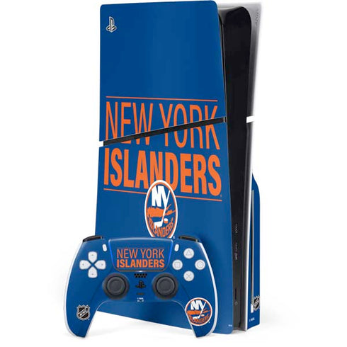 NHL New York Islanders Lineup PS5 Slim Disk Bundle Skin