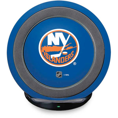 NHL New York Islanders Solid Background Fast Charge Wireless Charging Stand Skin