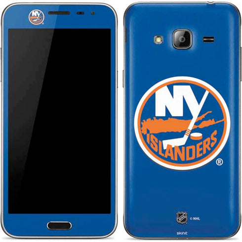 NHL New York Islanders Solid Background Galaxy J3 Skin