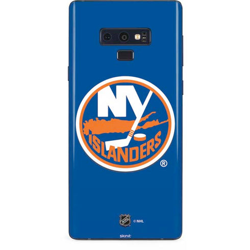 NHL New York Islanders Solid Background Galaxy Note 9 Skin