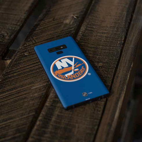 NHL New York Islanders Solid Background Galaxy Note 9 Skin